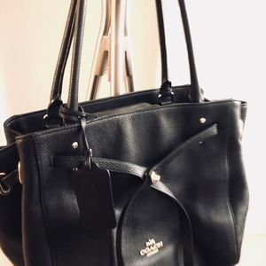 Authentic Coach purse black leather